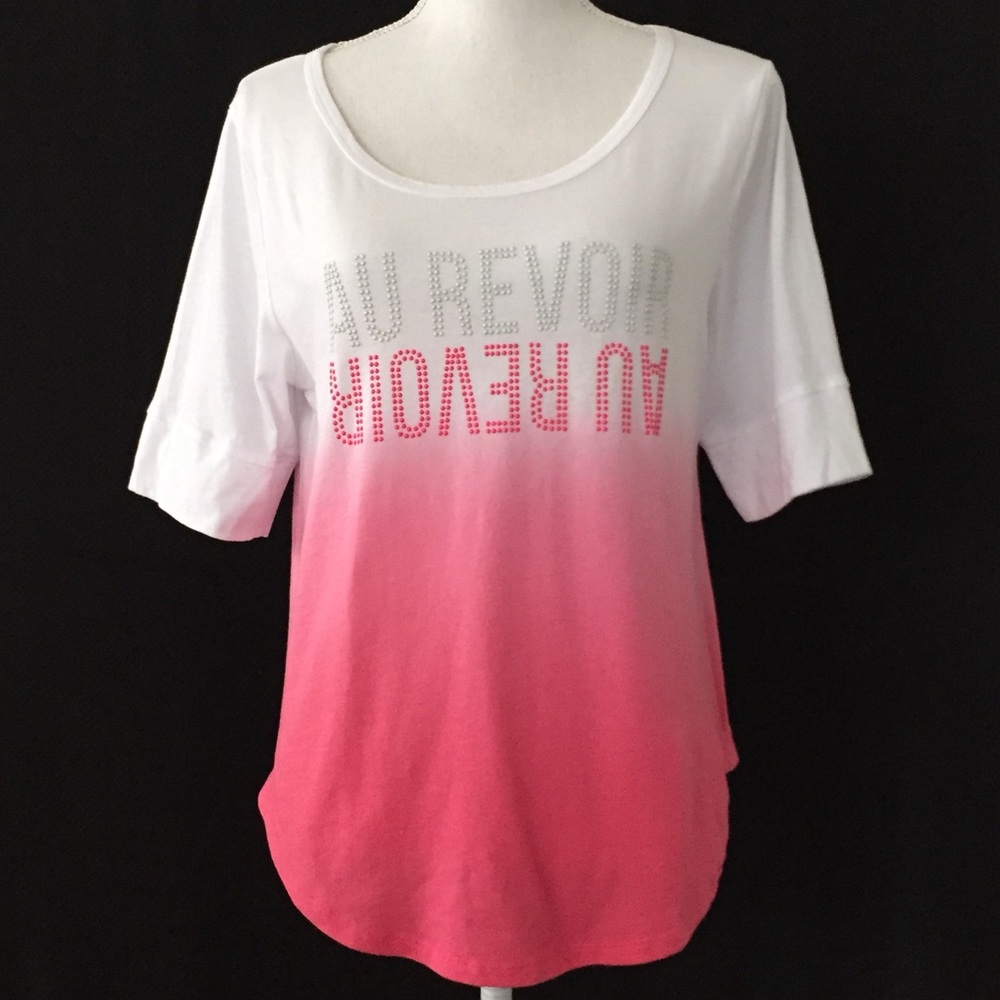 Newport News ‘Au Revoir’ (Goodbye) Tee. Sz M.  EUC